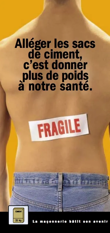 Alléger les sacs de ciment 