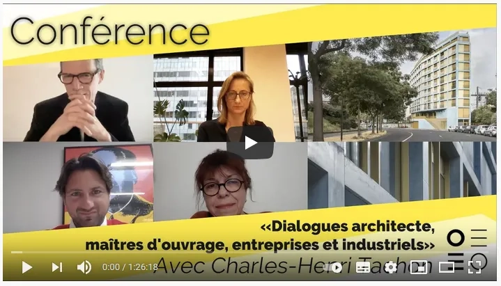 Ecran de la Conférence Béton et couleurs du 060521