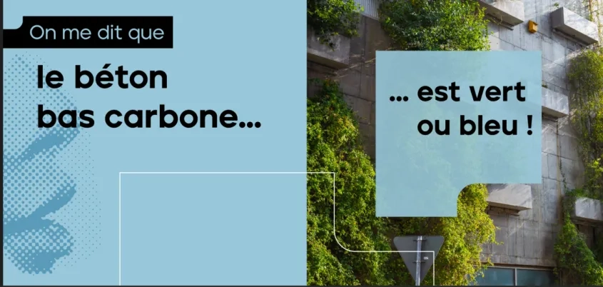Ill Béton bas carbone vert ou bleu