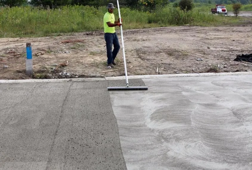 Photo béton routier + lissarde
