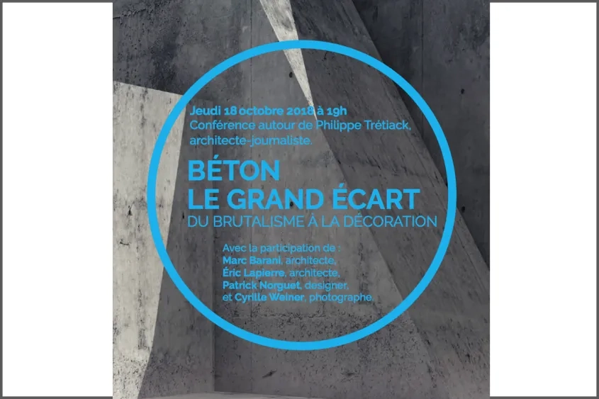 conference beton brutalisme decoration