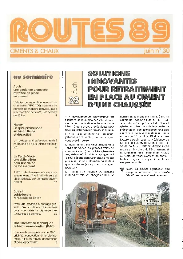 Chantier retraitement Routes 89