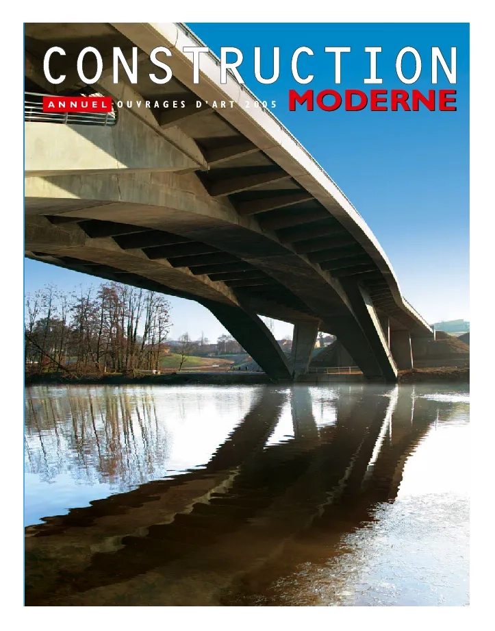 Construction moderne Ouvrages d'art 2005