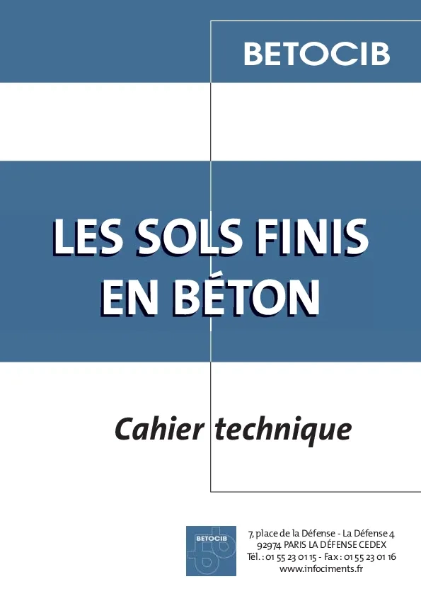 Les sols finis en béton