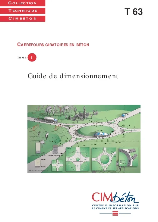 T63. Carrefours giratoires en béton