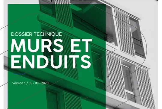 Couverture publication LCA-FFB "Murs et enduits"
