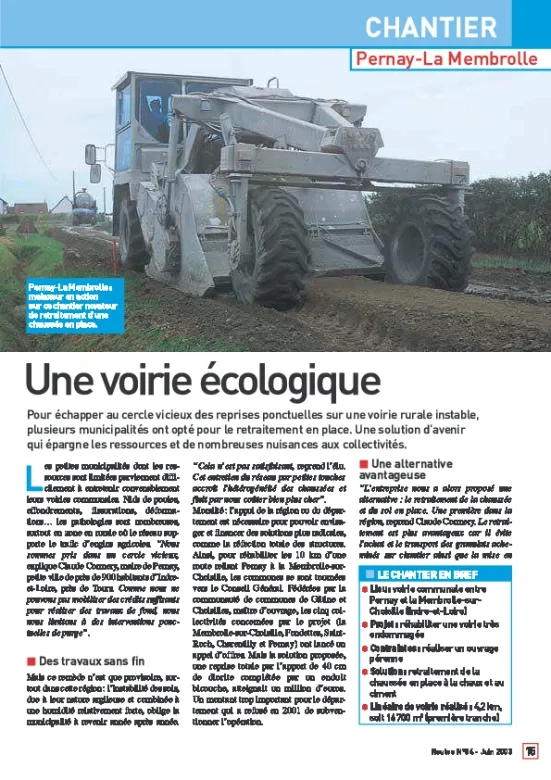 Une voirie écologique 