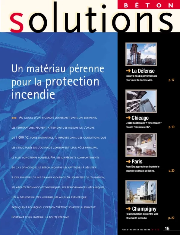 Un matériau pérenne pour la protection incendie
