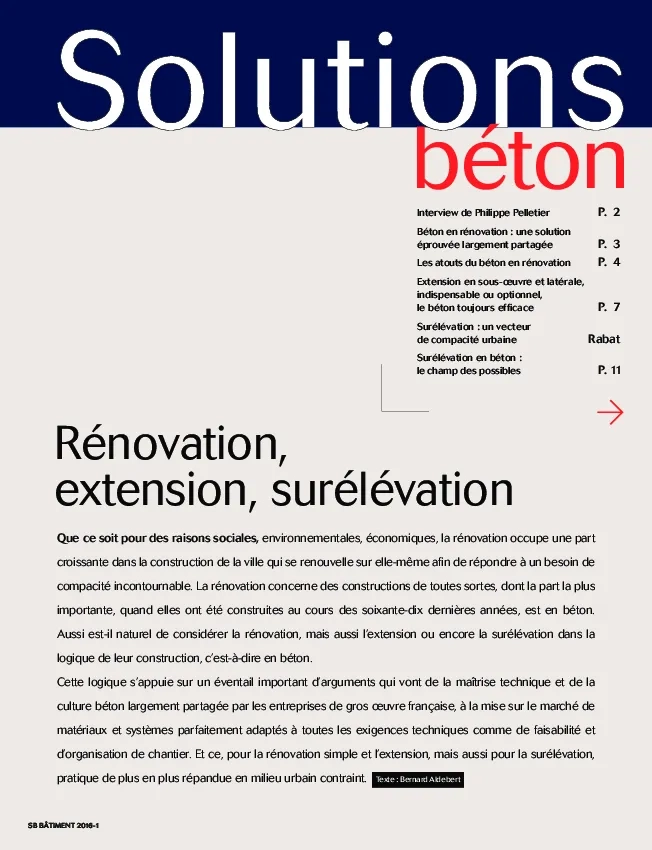 Rénovation, extension, surélévation